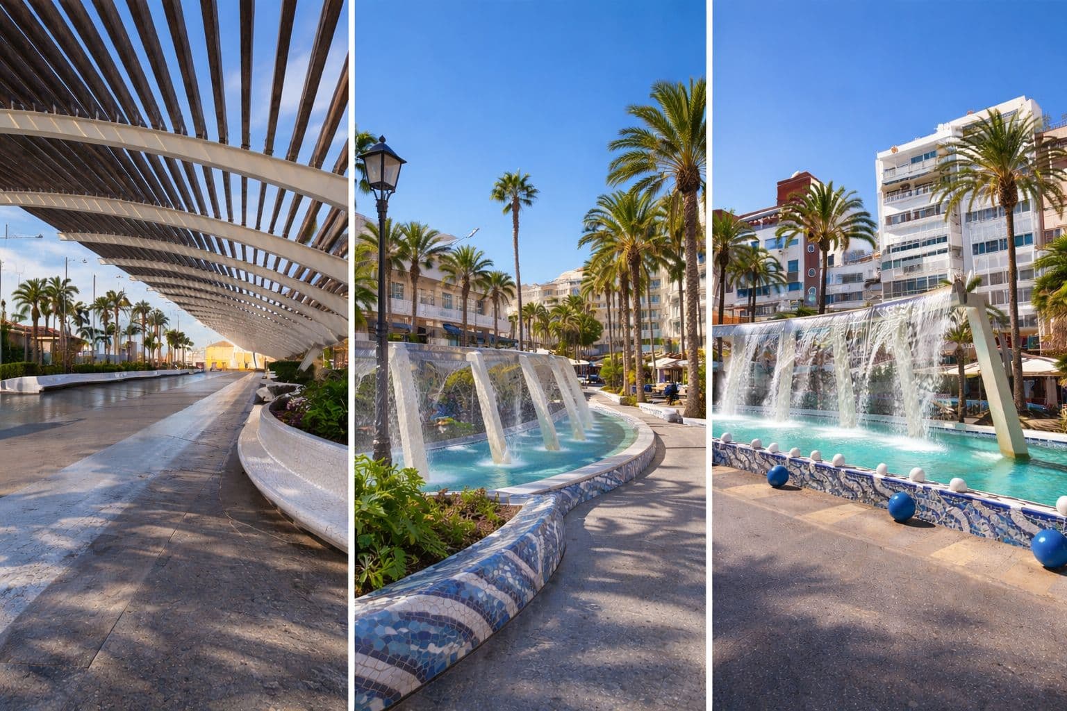 Boulevard Torrevieja in de zon — overwinteren Costa Blanca